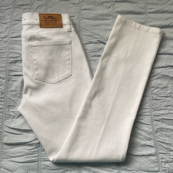 Ralph Lauren Straight Leg Denim Jeans Pants White 4 Ankle or 4P NWOT - Picture 3 of 17